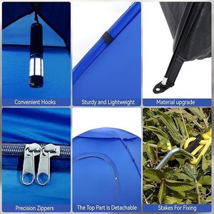 Tente de camping portable OEM 4 saisons pour 1-2 personnes, imperméable et coupe-vent, idéale pour l'aventure et les voyages en plein air - Product Image 6
