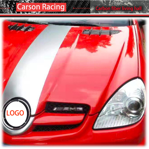 Mercedes Benz SLK R171 SLK 200 55 2004-2011 <span class=keywords><strong>Capot</strong></span> en fibre de carbone humide <span class=keywords><strong>Prise</strong></span> <span class=keywords><strong>d</strong></span>'<span class=keywords><strong>air</strong></span> Évents <span class=keywords><strong>d</strong></span>écoratifs Forge Accessoires extérieurs en carbone - Product Image 2