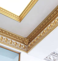 Moulures de corniche de plafond traditionnelles en polystyrène BANRUO, durables et écologiques, pour la décoration intérieure de villa