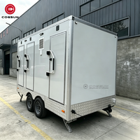 Cogsun Remorque Sanitaire Mobile Intérieure Personnalisée, Toilettes Portables Faciles à Nettoyer pour Flotte de Location