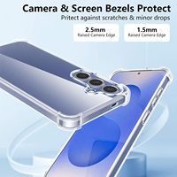 Coque de téléphone en TPU souple anti-jaunissement pour Samsung Galaxy S26 S25 S24 S23 S22 S21, transparente et antichoc