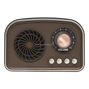 Venta al por mayor de diseño vintage recargable BT altavoz <span class=keywords><strong>radio</strong></span> FM con soporte para teléfono - Product Image 1