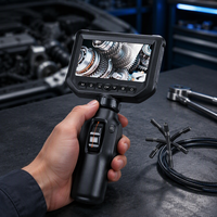 Endoscope industriel professionnel USB semi-rotatif à 360 degrés, 4,3 pouces, 8 LED, indice de protection IP67, pour inspection de moteurs et de tuyaux, garantie 1 an