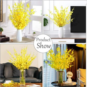 Artificial Oncidium 3 Branches Dancing Orchid Silk Fake Orchid Flowers Wedding & Hotel Floral Arrangement - Product Image 4