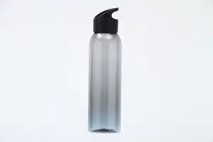 240 قطعة من زجاجات المياه البلاستيكية 650 مل 20 أونصة مخصصة بالشعار لغلاية رياضية للأماكن الخارجية، غلاية إبداعية سهلة الاستخدام مع مقبض مطبوع بشعار