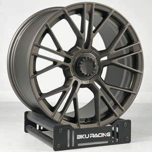 Jantes forgées Bku 5x130 pour <span class=keywords><strong>Porsche</strong></span> Macan <span class=keywords><strong>S</strong></span> Cayenne Panamera <span class=keywords><strong>Taycan</strong></span> 19 20 21 22 pouces, jantes en alliage décalées - Product Image 4