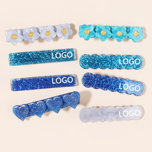 MiDairy โลโก้ที่กําหนดเอง 3000+ สีอะคริลิคอะซิเตทเปลือกหอยรูปคลื่นบาร์ผมจับคลิปด้านข้างสําหรับเด็กผู้หญิง - Product Image 4
