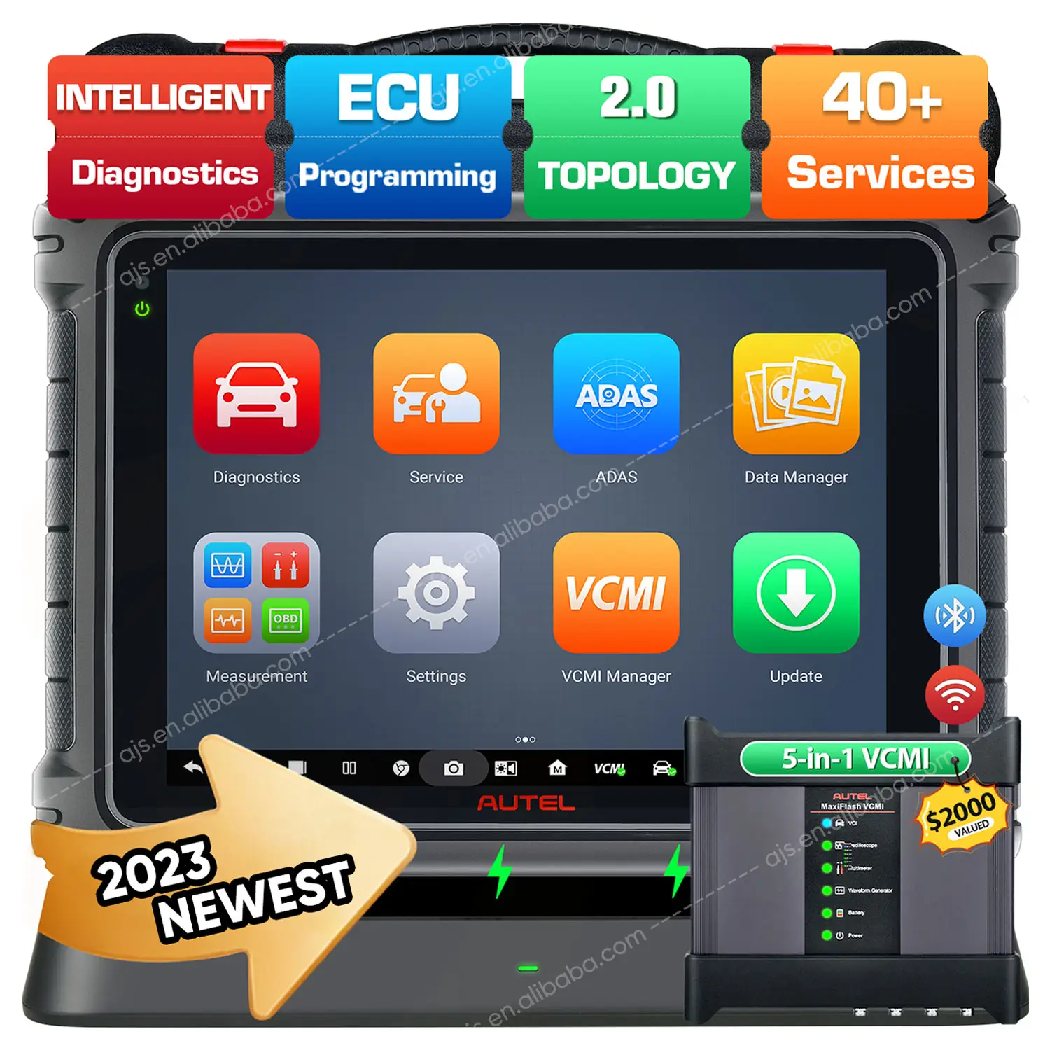 Autel MaxiSys Ultra MS Ultra Automotive Diagnostic J2534 ECU Programmation 40 + Service Autel Outil de diagnostic Scanner