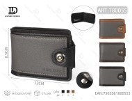 Men's Single Button Wallet Leather No Loose Leaf Fashionable <b>Gift</b> <b>Set</b> - Product Image 1