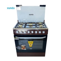 Cuisinière à gaz Xunda, nouveau modèle, cinq brûleurs, 30 pouces, 5 feux, électrique et à gaz, avec four à gaz intégré pour usage domestique