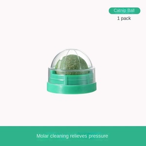 Jouet à mâcher pour chat en forme de sucette en ABS rotatif à la menthe et à la catnip, à coller au mur - Product Image 5