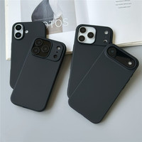 Coque de téléphone portable TPU noir givré en gros d'usine pour iPhone 17 16 15 14 13 12 Pro Max Plus étui de protection