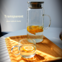 Verre soufflé à la main en borosilicate, résistant à la chaleur, transparent, esthétique moderne, vente en gros, mini verre à dessert, thé, café, granola