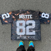Ensemble streetwear surdimensionné personnalisé d'été respirant avec chaîne en métal maille camouflage imprimé sur toute la surface pantalon de survêtement pour hommes deux pièces