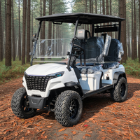 Voiturette de golf électrique personnalisable 8 places, adaptée aux usages multiples en milieu privé haut de gamme, idéale pour les opérations de réception et les événements en dune.