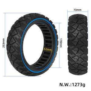 Neumático Sólido Todoterreno Ulip 70/60-7.5 con Círculo Azul y Diseño de Panal de Abeja, Amortiguador de Impactos para Patinete Eléctrico G3/ZT3/ZT3 Pro - Product Image 3
