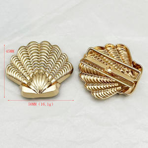 Nuevo Anillo <span class=keywords><strong>de</strong></span> Metal Dorado con Forma <span class=keywords><strong>de</strong></span> Flor y <span class=keywords><strong>Caracol</strong></span>, Estilo Europeo Americano, para Ropa, Cierre Decorativo, Hebilla <span class=keywords><strong>de</strong></span> Conexión para Tirantes <span class=keywords><strong>de</strong></span> Bikini - Product Image 2