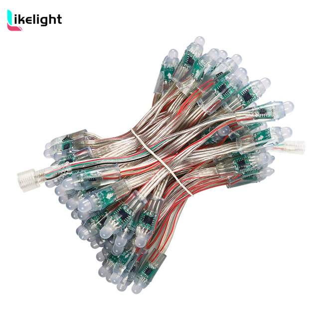 DC 5V DC12V WS2811 Digital LED Pixel Point LightWS2811 RGB IC Color Changeable  IP67 Waterproof 0.3W Smart LED Module Light