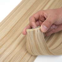 Extensions de cheveux naturels russes ultra-fines et invisibles Lanxun en gros, double trame, cuticules alignées
