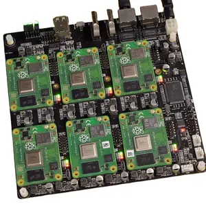 6 Raspberry Pis 6 SSDs On A Mini ITX Motherboard
