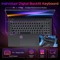 Ordinateur portable fin de 15,6 pouces avec Windows 11, processeur AMD Ryzen 5 PRO 6650U, 16 Go de mémoire LPDDR5, charge rapide 65W Type C PD, mini ordinateur portable portable