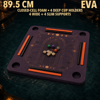 Tapis de jeu flottant en mousse EVA pour Mahjong de minuit, multi-jeux, pour Mahjong américain, Rummy et cartes imperméables