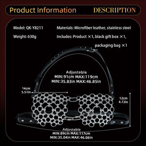 Soutien-gorge en maille métallique QKKQ pour femmes, style lingerie en maille, soutien-gorge médiéval en maille, soutien-gorge halter en maille - Product Image 3