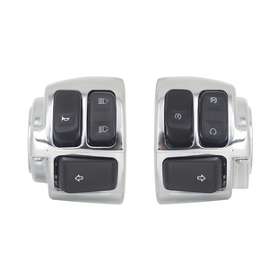 Motorcycle 1" 25mm <b>V</b>-<b>Bar</b> Handlebar Control Switch Assembly For Harley Softail Dyna Sportster Left Right Hand - Product Image 1