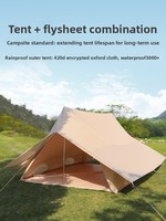Tente de glamping de luxe personnalisée, moderne, grande capacité, quatre saisons, en toile, résistante aux intempéries et au vent, pour événements
