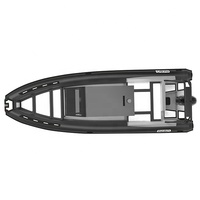 NERVURE en aluminium de luxe 25ft Rhib760 Orca Hypalon/Bateau gonflable en PVC avec terrasse