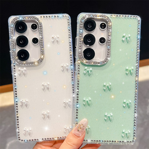 เคสโทรศัพท์มือถือรูปโบว์เพชรไล่ระดับสีสำหรับ Samsung 26เคสด้านหลังแบบใสมี S25เป็นพิเศษ S24 FE PLUS - Product Image 2