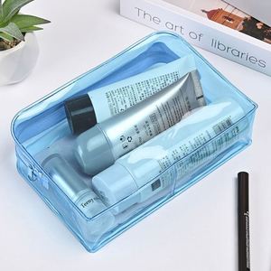 Bolsas de Cosméticos de PVC Transparente y de Color Puro 2025, con Logotipo Personalizado, Impermeables, Pequeñas, con Cierre de Cremallera, para Viajes y Artículos de Aseo - Product Image 2