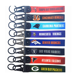 Populaire en gros Football américain bracelet lanière courte porte-clés couleur de l'équipe (toutes les équipes) - Product Image 2