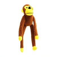 Jouet interactif pour chien en forme de singe, couineur, à mâcher, pour l'entraînement et le nettoyage des dents, pour le jeu autonome, vente en gros usine
