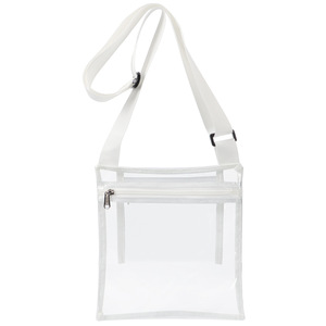 Borsa Portatile Trasparente <span class=keywords><strong>e</strong></span> Nera con Cerniera all'Ingrosso per Donna, Pochette Trasparente per Viaggi, Concerti, Sport, Spiaggia ed Eventi allo Stadio - Product Image 5