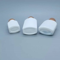 Bouteilles de pilules médicaux buccal, 40/70/90ml, 30 pièces, flacon en plastique HDPE blanc, pour tablettes de poudre ou emballage de vitamines