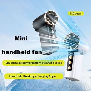 Mini Ventilador de Mano Ultracompacto, 120 Velocidades, 6 Horas de Duración de la Batería, Ventilador de Bolsillo Portátil con Pantalla Digital para el Verano - Product Image 4