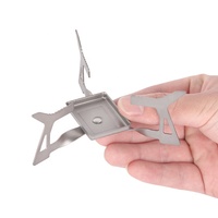 Accessoires de plein air Réchaud à alcool Camping Ustensiles de cuisine Randonnée Réchaud de pêche Support Four Mini Spirit Burner Stove