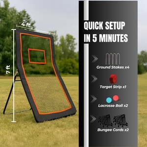 Filet de rebond réglable 7*4FT pour hockey et <span class=keywords><strong>lacrosse</strong></span>, cible de baseball pour entraînement en extérieur et en intérieur - Product Image 6