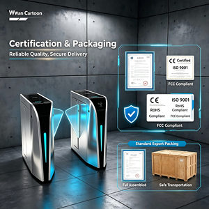 Torniquete Automático de Acero Inoxidable 304 con Certificación CE FCC, Control de Acceso RFID/QR/Cara/Huella Dactilar, Anti-Agolamiento - Product Image 3
