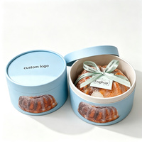 Tube en papier kraft rond de qualité alimentaire, écologique, avec logo personnalisé, pour l'emballage de gâteaux, de pâtisseries et de cadeaux