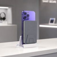 Batterie externe portable haute capacité 5000 mAh, charge rapide, sans fil, PD magnétique 18W, Type-C, Micro USB, Li-polymère pour smartphone