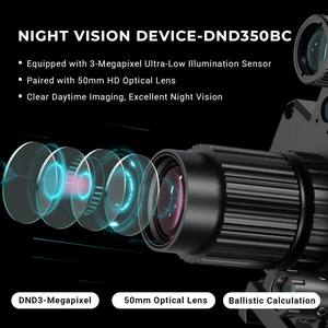 กล้องส่องกลางคืนแบบดิจิตอล DISCOVERYOPT DND350BC 2-8X 3MP หน้าจอ LCD 2 นิ้ว ระยะคำนวณ 1000 เมตร พร้อมเลเซอร์วัดระยะ DND350BC Laser Ra - Product Image 2