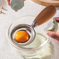 Filtre en acier inoxydable 304, séparateur portable de blancs d'œufs pour aliments complémentaires pour bébés, ensemble de pâtisserie, mélangeur manuel pour œufs