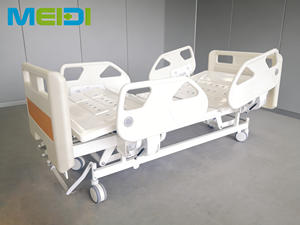 <span class=keywords><strong>Lit</strong></span> médical manuel perforé à trois manivelles et quatre barrières, idéal pour les soins à domicile et l'hôpital – Meilleures ventes - Product Image 5