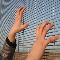 Beste kwaliteit 358 anti-klim hekwerkpanelen, concurrerende prijs, ijzeren gaas beveiligingshekwerk voor gevangenissen te koop