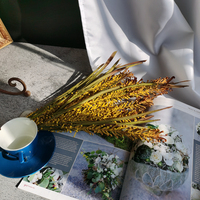 Fleurs artificielles de haute qualité, faites à la main, pour la décoration de la maison, en plastique, avec des feuilles de fleurs sauvages d'automne, pour l'intérieur et l'extérieur