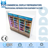 Réfrigérateur commercial vertical à température unique pour boissons, refroidissement par air