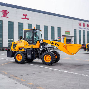 LUYU Compact Mini Wheel Loader dengan Kemampuan Kemudi Presisi, Loader Depan Kecil Serbaguna yang Dilengkapi Komponen Inti Mesin, Pompa, Bantalan, dan Gearbox - Product Image 3