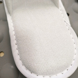 Pantuflas Blancas de Hotel para Huéspedes, Cerradas, de Felpa, Económicas, al por Mayor - Product Image 4